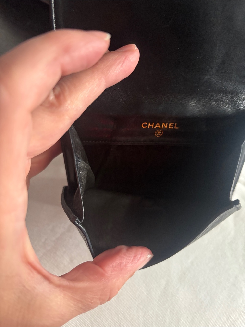 Chanel Black Quilted CC Logo Leather Wallet with COA card - Picture 12 of 17